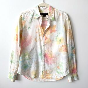 Ralph Lauren Black Label Watercolor Buttondown Shirt sz 8